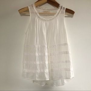 Black Swan White Sleeveless Blouse - Size S